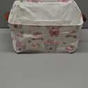 Rectangle Storage Basket with Handles,Collapsible Storage Bin,Books Box,Gift Basket(Pink Princess)