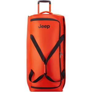 Jeep JS009D Two Wheel Rolling Travel Duffle Bag (31 Inch, Orange)