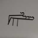 Stocking Holders for Mantle, Christmas Stocking Hooks, 4 Pack Stocking Hangers for Mantel, Non-Skid Stocking Hangers, Lightweight Stocking Hooks for Fireplace Home Party Decor (Black)