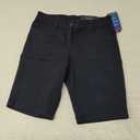 Nautica Girls' School Uniform Bermuda Shorts, Pull-on Fit, Stretchy Material, Functional Pockets Size 10