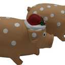 2 Pack Christmas Pig Dog Toys for Interactive Dogs Latex Squeaky Santa Toy Pet Gift for Medium Large Dogs