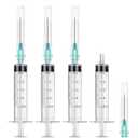 2 x 5ml Syring with Needle,21G 1.5 Inch Needle,25 Pack individually packaged