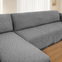 HOMERILLA Sectional Couch Covers 2 Pieces L Shaped Sofa Cover for Sectional Couch L Shape Washable Blanket Furniture Protector for Pets Dogs (Dark Grey, X-Large)