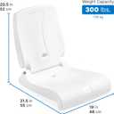 Step2 Foldable Adult Flip Seat, Portable Outdoor Chair for Poolside, Tailgating, Camping, Picnic Chair, Provides Back Support When Sitting on Ground, White