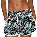 For G and PL Women Summer Floral Beach Boardshorts with Pockets Swim Trunks XL