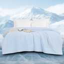 downluxe Cooling Comforter, Cooling Blankets for Hot Sleepers, Cold Blanket, Summer Blanket Twin Size with Q-Max>0.4 Arc-Chill Cooling Fiber, Light Blue