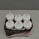 TableCraft C10853C Widemouth Squeeze Bottles, 8 Ounces, White, Polyethylene, Pack of 6, Large 63mm Opening for Easy Filling, Standard Cone Tip, Dishwasher Safe, NSF Approved, Made in USA