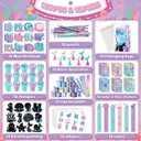 BenLouis 120Pcs Mermaid Party Favors Little Mermaid Pencils Stickers School Stationery Bulk for Kids Sea Birthday Decor Baby Shower Candy Goodie Bag Stuffer Classroom Rewards Pinata Supplies