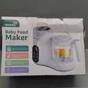 GROWNSY Baby Food Maker with Steam Basket, One Step Baby Food Processor Steamer Puree Blender Grinder Mills Machine, Auto Cooking Grinding and Sterili-zing for Healthy Homemade Baby Food, BPA-Free (White)