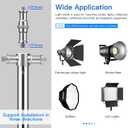 9.2ft Stainless Steel Light Stand, Heavy Duty Photography Tripod