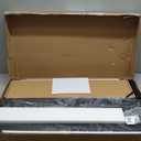 WALI Rolling TV Stand with Power Outlet, Mobile Tall TV Stand Mount on Wheels for 32-75 inch TV up to 110 lbs, Swivel Height Adjustable TV Cart with Wood Base for Bedroom(TVDVD-7PR), Black