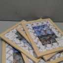 LUCKYLIFE 8x10 Picture Frame Solid Natural Wood, Display 5x7 photo with Mat or 8x10 without Mat for Wall Hanging and Tabletop, Set of 5