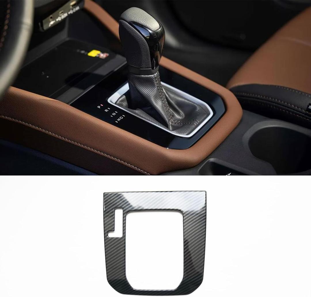 ZiWen Interior Trims Carbon Fiber Style Gear Panel Center Console Cover Accessories for Subaru Forester 2025 2026 (Gear Panel, Carbon Fiber Print)
