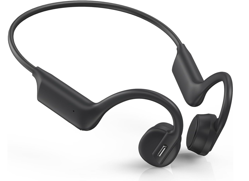 Headphones,Bluetooth  Open Ear Headphones with Mic,Bone Conduction Earbuds