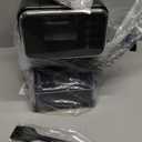 Shaved Ice Machine, Portable Ice Maker with Rapid Cooling and Food-Grade Stainless Steel Material, Adjustable Snowflake Ice Making Speed, Ice Cream Maker for Home, Office, Restaurant, Bar, Party (Black)