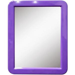 Gifts for Back to School Season,Purple Magnetic Locker Mirror - 5" x 7" Magnet Mirror for School, Bathroom, Workshop, Office,Small Mirrors for School Locker