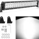 22 Inch 120W 12000Lm Led Light Bar High Intensity Spot Flood Combo Off Road Lights Work Lights Automotive Light Bars Driving Lights for Pickup Trucks ATV UTV 4x4 SUV 12-24V IP68 Waterproof