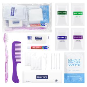 20 Kits Travel Toiletry Kit Bulk, Personal Hygiene Kit, Disposable Hygiene Kit Homeless Care Supplies Charity Kit For Home, Hotel, Camping, Travel