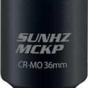 SUNHZMCKP 36mm Socket | 1/2 Drive Deep Impact Socket | 6 Point |CR-MO | Spindle & Axle Nut Impact Grade Socket for Easy Removal (METRIC 36 mm)