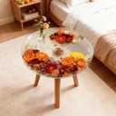 Extra Large Round Resin Table Molds, 20 inch Epoxy Resin Table Silicone Mold for Art Home Decor, DIY Artwork, Floral Preservation Bouquet Mold & Charcuterie Board Tables Coffee Table