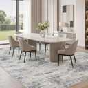9x12 Area Rug for Living Room Washable Abstract Indoor Carpet
