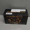 2 Pack Rechargeable Table Lamp - Cordless LED Lamp with 6000mAh Battery Operated LED Desk Lamp, Portable Table Light Outdoor for Dinner Patio Restaurant Bar Bedroom Coffee Shop Night Light(Black)