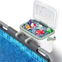 Pool Cooler for Above Ground Pools, Insulated Poolside Cooler with Handle, Keeps Ice for 1-3 Days, Portable Poolside Ice Chest Swimming Pool SPA Accessories