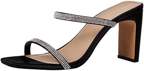 The Drop Women's Avery Square Toe Two Strap High Heeled Sandal 7.5
