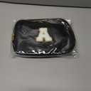 Belt Bag Crossbody Bags for Girls Women,Mothers Day Gifts for Mom from Daughter,Birthday Gifts for 8 9 10 11 12 13 Year Old Girl,Small Waist Packs Kids Fanny Pack,Initial White A,Black Bag