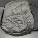 Hug Bud Weighted Blanket - 48" X 72" - 15-lbs - No Cover Required - Fits Full/Twin Size Bed - for 130-180-lb Adult - Silky Minky Grey - Premium Glass Beads - Calming Stimulation Sensory Relaxation