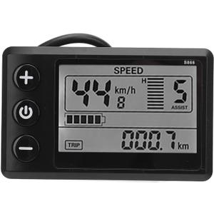 Alomejor Electric Scooter Display, High Brightness LCD Meter, Motorcycle Control Panel, 24V-60V Voltage Display, 6 Pin Interface, for Electric Scooters, Motorcycles, Bicycles Riders, Commut