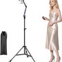 iPhone Tripod for Video Recording - Portable Cell Phone Tripod with Remote & Wheels, 72in Tall Adjustable Tripod Stand for iPhone/Android, Ideal for Vlog/Live Streaming/Content Creation
