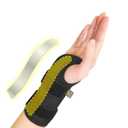 Bracoo Wrist Brace for Carpal Tunnel Day & Night, Adjustable Wrist Support Wrap with Splint, For Women Men, Fit Right Left Hand, Arthritis, Tendonitis, Sprain, Carpal Tunnel Syndrome, WB31
