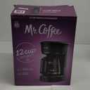 Mr. Coffee 12-Cup Switch Coffee Maker Black: Electric Drip Coffee Machine, 60 oz Capacity, Dishwasher-Safe Parts