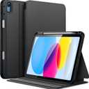 JETech Case for iPad (A16) 11th/10th Generation (2025/2022) with Pencil Holder, Slim Folio Stand Protective Tablet Cover, Multi-Angle Viewing (Black)
