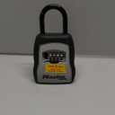 Master Lock Key Lock Box, Outdoor Lock Box for House Keys, Portable Combination Lockbox Resettable Code, 5400EC, Black (1 Pack)