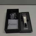 SUPRENT Cordless Hair Clippers for Men Professional Hair Cutting Trimmer with LED Display Trimmer for Barbers & Home Use (Silver)