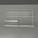 Briwooody Acrylic Desk Drawer Organizer 11 x 6.1 x 1.38 Inch Storage Tray Organizer for Pens, Stationery, Desktop, Office, Bathroom, Kitchen, Makeup Supplies(4 Compartments, Clear)