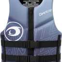 Owntop Swim Vest Adult Water Sport Vest Neoprene Floaties for Swimming, Boating, Kayaking, Fishing | Adjustable Zipper Dual Buckle Foldable Buoyancy Jacket, Gray XL