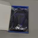 Short Black Blue Bob Wig with Bangs for Women Natural Looking Heat Resistant Synthetic Fiber Wavy Bob Wigs for Daily Party Cosplay Use14 Inch