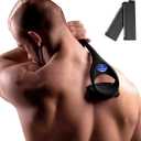 BaKblade 2.0 PLUS - Back Shaver for Men (DIY), Ergonomic Handle, Shave Wet or Dry (Extra Blades Included)