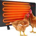 Econohome Safe Chicken Coop Heater, Safer Than Brooder Lamps, Gently Warm, 150 Watts, ETL Compliant for Safety - Also for Pets and Under Desk (Black)