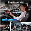 Wireless Apple CarPlay Adapter, 5.8G Quad-Core Chip No Latency, Aerospace Silicone Cooling, Zn-Alloy & Diamond Panel, Plug & Play Wired to Wireless CarPlay Adapter