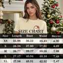 Christmas Shirts for Women Merry Christmas Vintage Santa Claus Graphic Tee Shirt Xmas Tree Holiday Tops (Yellow, XXL)
