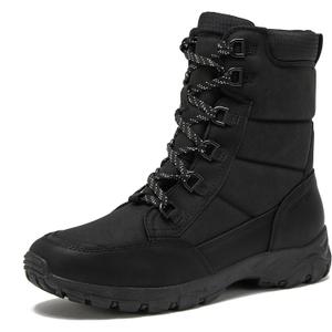 Lands' End Expedition Max Insulated Winter Boots for Men, Waterproof Mens Snow Boots, Medium or Wide Width Men's Shoes Size 8 to 13,  Black, 12 Medium