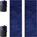 100% Cotton Sleeping Bag Liner for Adults, Soft Anti-Static, Ultralight, Anti-Hygiene Travel Sheet for Hotel/Camping/Hiking/Backpacking/Car Cot, Multi-Season Use, Compact Stuff Sack