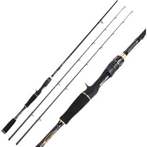 Sougayilang Fishing Rods - IM6 Graphite Blanks Casting & Spinning Rods, 2-Piece Rods with Extra Tip Section,Power Transition System, EVA Handle