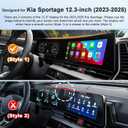 for 2025 Kia Sportage Screen Protector for 2023-2025 Sportage SX Prestige/X-Pro Prestige 12.3-in Display for Kia Accessories Anti-Scratch Nano Protective Film 2PCS