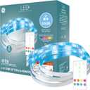 GE LED+ Color Changing LED Light Strip with Remote, 13W, Music Syncing Strip Light, 32ft