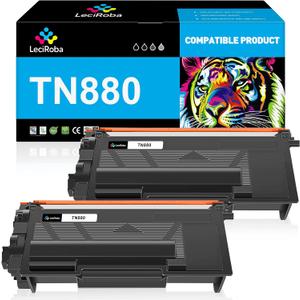 LeciRoba TN-880 TN880 Super High Yield Toner Cartridge Replacement for Brother TN880 TN 880 for Brother MFC-L6900DW HL-L6200DW MFC-L6700DW MFC-L6800DW HL-L6200DWT HL-L6300DW Printer (2-Pack)